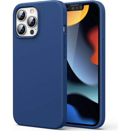 Ugreen Protective Silicone Case rubber flexible silicone case cover for iPhone 13 Pro Max blue - (80678-ugreen)