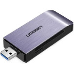 Ugreen SD / micro SD / CF / MS card reader for USB 3.0 gray (50541) - (50541-ugreen)
