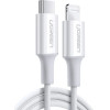 Ugreen US171 Lightning - USB-C MFi PD cable 20W 3A 480Mb/s 0.5m - white - (60747-ugreen)