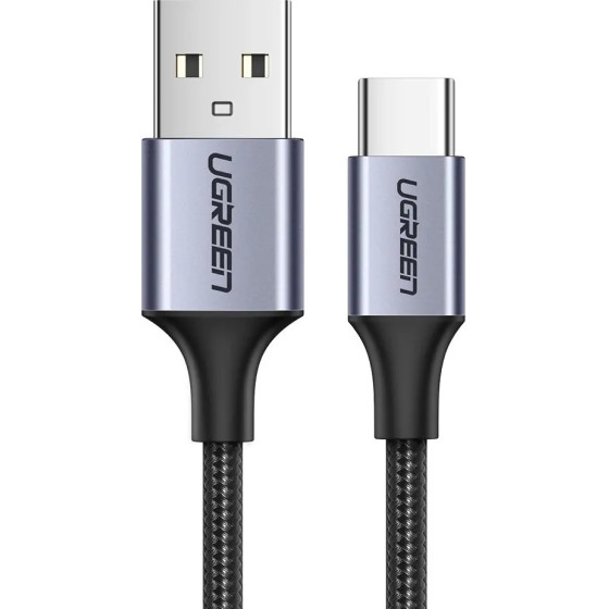 Ugreen US288 60124 USB-A / USB-C QC 3.0 3A Cable 0.25m - Gray - (60124-ugreen)