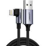 Ugreen US299 60521 angled Lightning / USB-A MFi cable 2.4A 1m - black - (60521-ugreen)