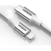 Ugreen US304 70523 USB-C / Lightning MFi cable 1m - silver - (70523-ugreen)