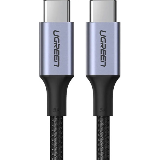 Ugreen US316 70428 USB-C - USB-C PD QC FCP Cable 100W 5A 480Mb/s 1.5m - Gray - (70428-ugreen)
