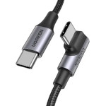 Ugreen US334 70643 USB-C (angled) / USB-C (straight) cable 100W PD 1m - black - (70643-ugreen)