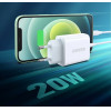 Ugreen USB charger Power Delivery 3.0 Quick Charge 4.0+ 20W 3A white (60450) - (6957303864508)