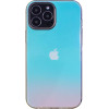 Hurtel Aurora Case Case for iPhone 12 Pro Max Gel Neon Blue Cover - (AURORA CASE iPhone 12 Pro Max BLUE)
