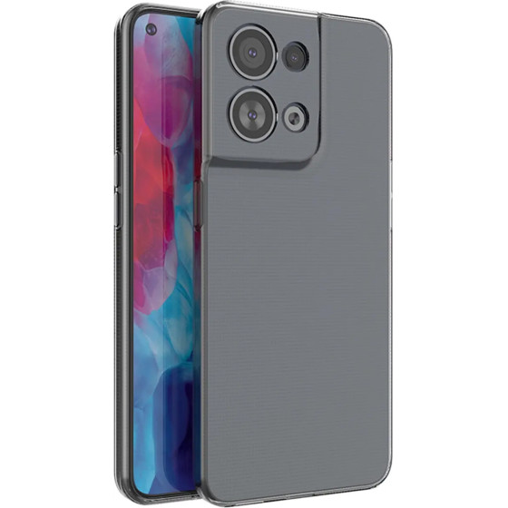 Hurtel Ultra Clear 0.5mm case for Oppo Reno 8 Pro thin cover transparent - (Ultra Clear OPPO Reno8 Pro 5G transparent)
