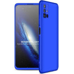 GKK 360 Protection Case Front and Back Case Full Body Cover Samsung Galaxy M51 blue - (360 Protection Samsung M51 Blue)