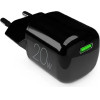 Puro Elektrik Puro 20W GaN USB-C Wall Charger - Black - (PUFCMTCUSBC20WGBLK)