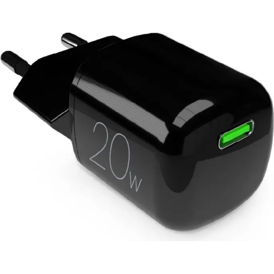 Puro Elektrik Puro 20W GaN USB-C Wall Charger - Black - (PUFCMTCUSBC20WGBLK)