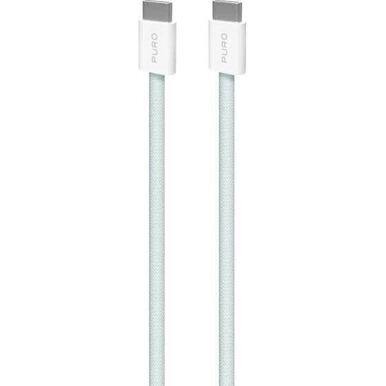 Puro Elektrik Puro Fabrik USB-C - USB-C Cable 1.5m 60W 480mbps - Blue - (PUCCCFABK415MTLBLUE)