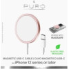 Puro Elektrik Puro Magnetic Wireless Induction Charging Station USB-C, MagSafe compatible, 1m, pink - (CUSBCMAG1ROSE)