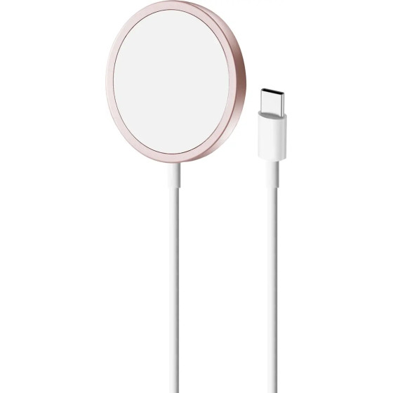 Puro Elektrik Puro Magnetic Wireless Induction Charging Station USB-C, MagSafe compatible, 1m, pink - (CUSBCMAG1ROSE)