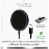 Puro Elektrik Puro Magnetico Inductive Charger with MagSafe 1m - Black - (CUSBCMAG1BLK)