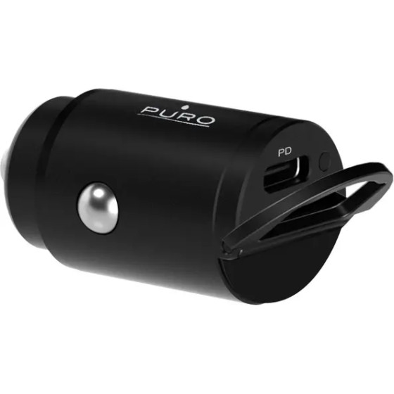 Puro Elektrik Puro Mini 20W USB-C Car Charger - Black - (PUFCMCHUSBC20WBLK)
