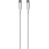 Puro Elektrik Puro Soft USB-C - USB-C 60W 1.5m silicone cable - white - (PUUSBCUSBCICONWHI)
