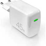 Puro Elektrik Puro Super Mini 45W PD GaN USB-C Wall Charger - White - (PUFCMTCUSBC45WGWHI)