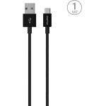 Puro Elektrik Puro White USB-A USB-C Cable 1m - Black - (PWCUSBCBLK)