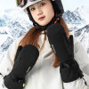Qunature Full Length Ski Gloves Size M - Black - (16410044026)