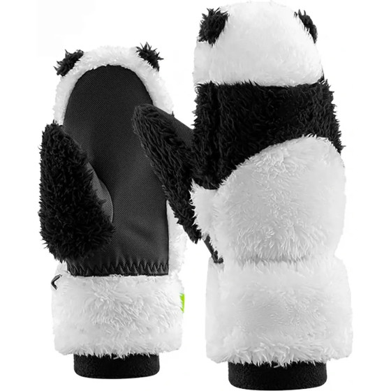 Qunature Panda Ski Gloves for Kids and Adults Size S - Black/White - (16410047001)