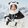 Qunature Panda Ski Gloves for Kids and Adults Size S - Black/White - (16410047001)