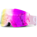 Qunature Pink Frameless Ski Goggles - Pink - (14130009004)