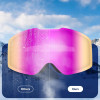 Qunature Pink Frameless Ski Goggles - Pink - (14130009004)