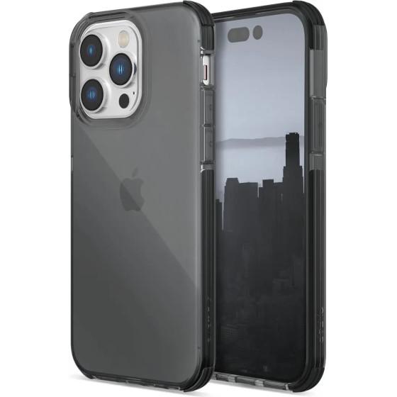 Raptic X-Doria Clear Case iPhone 14 Pro armored cover gray - (Raptic Clear for iPhone 14 Pro smoke)