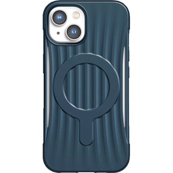 Raptic X-Doria Clutch Case iPhone 14 Plus with MagSafe back cover blue - (Raptic clutch built for MagSafe for iPhone 14 Plus Marine Blue)