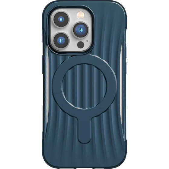 Raptic X-Doria Clutch Case iPhone 14 Pro Max with MagSafe back cover blue - (Raptic clutch built for MagSafe for iPhone 14 Pro Max Marine Blue)