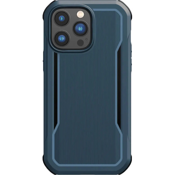 Raptic X-Doria Fort Case iPhone 14 Pro Max with MagSafe armored blue cover - (Raptic Fort built for MagSafe for iPhone 14 Pro Max Marine Blue)