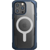 Raptic X-Doria Secure Case for iPhone 14 Pro Max with MagSafe armored cover blue - (Raptic Secure built for MagSafe for iPhone 14 Pro Max Marine Blue)
