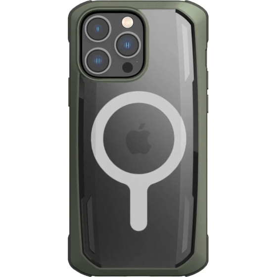 Raptic X-Doria Secure Case for iPhone 14 Pro Max with MagSafe armored cover green - (Raptic Secure built for MagSafe for iPhone 14 Pro Max Moss Green)
