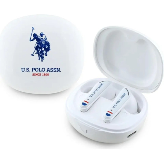 U.S. Polo Assn. TWS US Polo DH Logo Bluetooth Headphones - White - (USP000158-0)