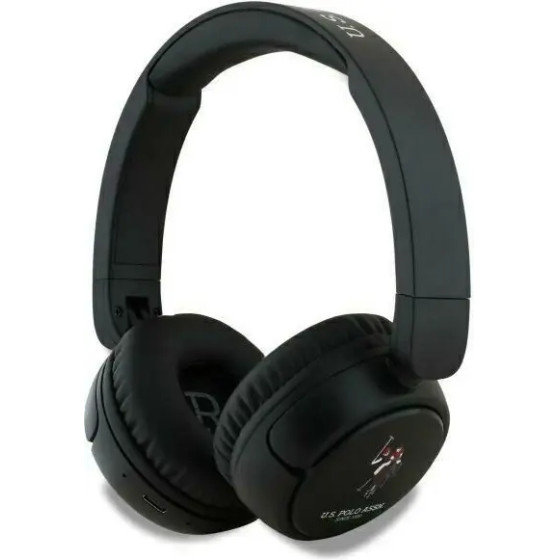 U.S. Polo Assn. US Polo Bluetooth Headphones USHPV6PUNK Black/Black DH Color Logo - (USP000154-0)
