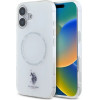 U.S. Polo Assn. US Polo IML Ring MagSafe iPhone 16 Case - White - (USP000140-0)