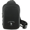 U.S. Polo Assn. US Polo Petit Pique Crossbody Arch Phone Bag Black - (USP000160-0)