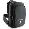 U.S. Polo Assn. US Polo Petit Pique Crossbody Arch Phone Bag Black - (USP000160-0)