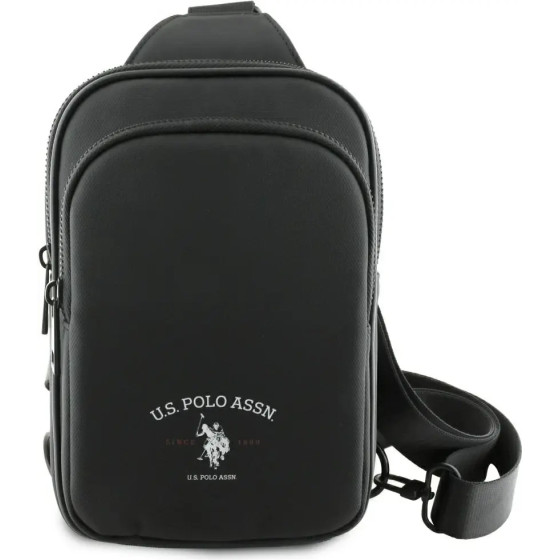 U.S. Polo Assn. US Polo Petit Pique Crossbody Arch Phone Bag Black - (USP000160-0)