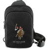 U.S. Polo Assn. US Polo Petit Pique Crossbody Phone Bag Black - (USP000159-0)