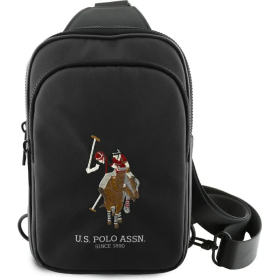 U.S. Polo Assn. US Polo Petit Pique Crossbody Phone Bag Black - (USP000159-0)