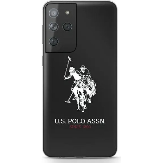 U.S. Polo Assn. US Polo Shiny Big Logo Case for Samsung Galaxy S21 Ultra - Black - (USP000100-0)