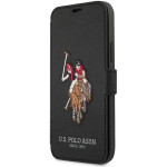 U.S. Polo Assn. US Polo USFLBKP12MPUGFLBK iPhone 12/12 Pro 6,1'' czarny/black book Polo Embroidery Collection - (USP000071-0)