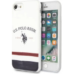 U.S. Polo Assn. US Polo USHCI8PCSTRB iPhone 7/8/SE 2020 / SE 2022 bialy/white Tricolor Pattern Collection - (USP000034-0)