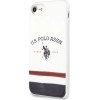 U.S. Polo Assn. US Polo USHCI8PCSTRB iPhone 7/8/SE 2020 / SE 2022 bialy/white Tricolor Pattern Collection - (USP000034-0)
