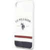 U.S. Polo Assn. US Polo USHCI8PCSTRB iPhone 7/8/SE 2020 / SE 2022 bialy/white Tricolor Pattern Collection - (USP000034-0)