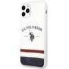 U.S. Polo Assn. US Polo USHCN65PCSTRB iPhone 11 Pro Max bialy/white Tricolor Pattern Collection - (USP000024-0)