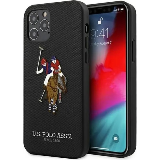U.S. Polo Assn. US Polo USHCP12LPUGFLBK iPhone 12 Pro Max 6.7'' black/black Polo Embroidery Collection - (USP000066-0)