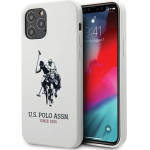 U.S. Polo Assn. US Polo USHCP12LSLHRWH iPhone 12 Pro Max 6.7 white/white Silicone Collection - (USP000069-0)