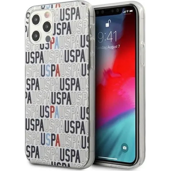 U.S. Polo Assn. US Polo USHCP12MPCUSPA6 iPhone 12/12 Pro 6,1'' bialy/white Logo Mania Collection - (USP000059-0)